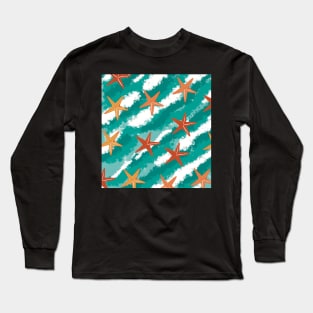 Seastars in turquoise water Long Sleeve T-Shirt